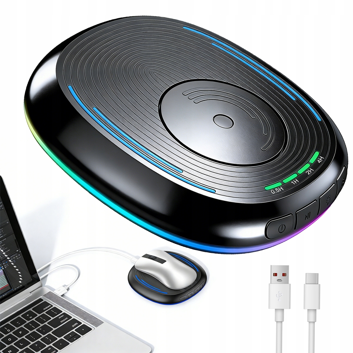 Mouse Jiggler Mover Z Regulowanym Timerem 0,5/1/2/4H Symulator Ruchu Myszki