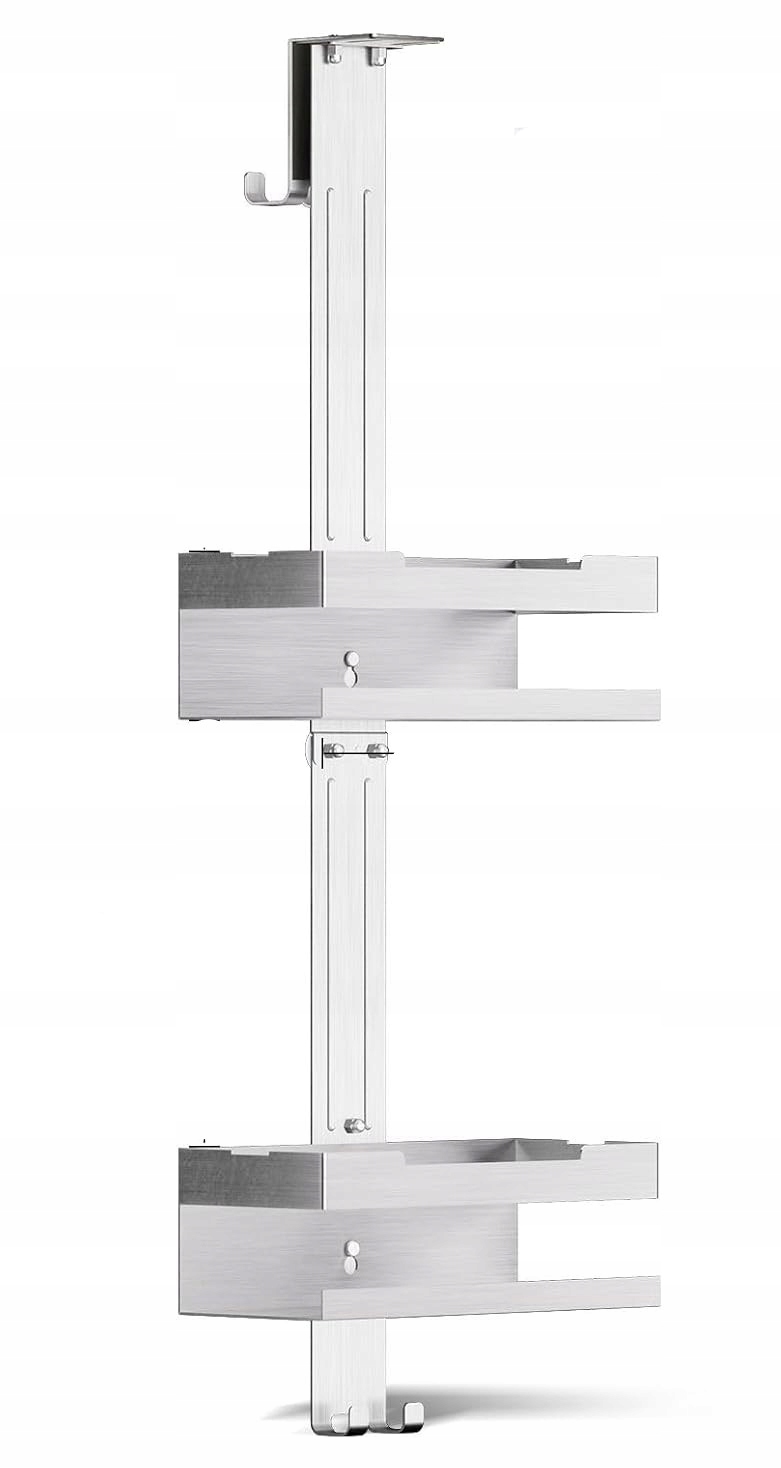 Závěsná police na sprchu Hosanwell z nerezové oceli stříbrná SUS304