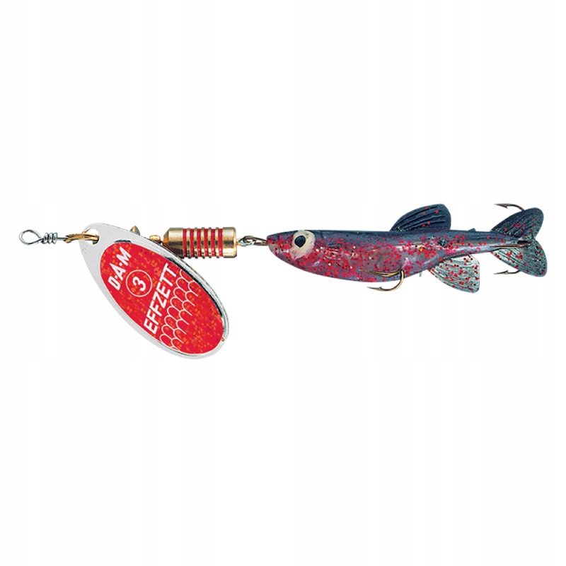 Błystka Obrotowa Dam Effzett 5G Sinking Red/glitter