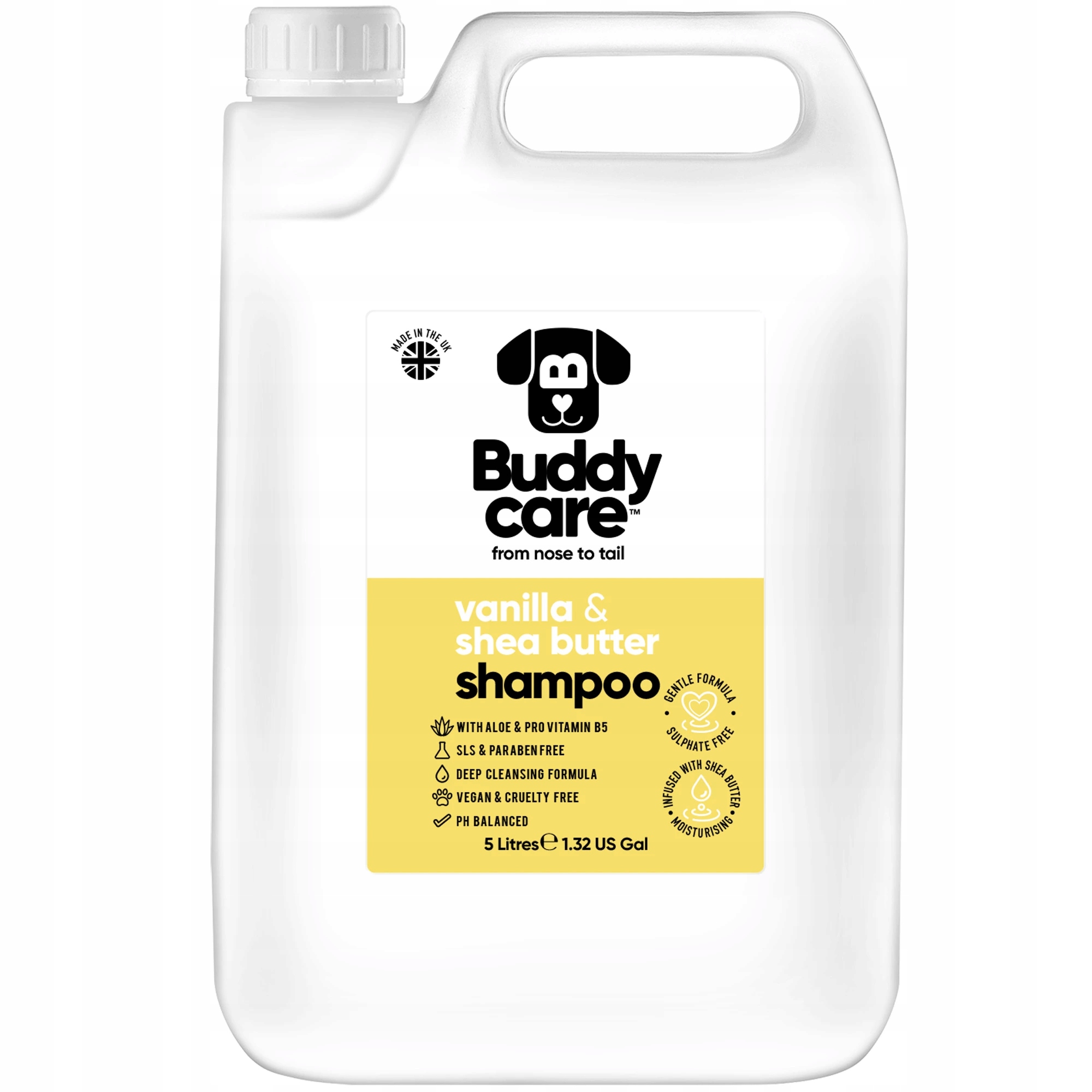 Šampon pro psy Buddycare Vanilla & Shea Butter 5L