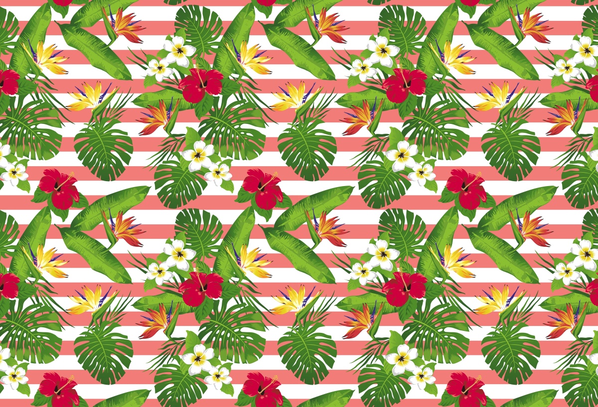 

Tapeta Flizelinowa Tropikalne kwiaty - 104x70