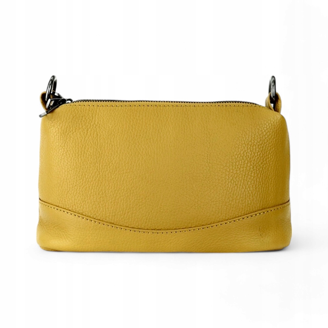 Kabelka z přírodní kůže Oasi Hořčice