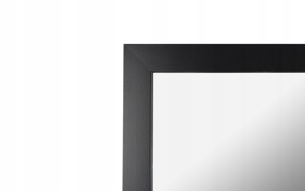 Lustro stojące czarne 155x35,8cm do garderoby ART Szerokość 355 mm