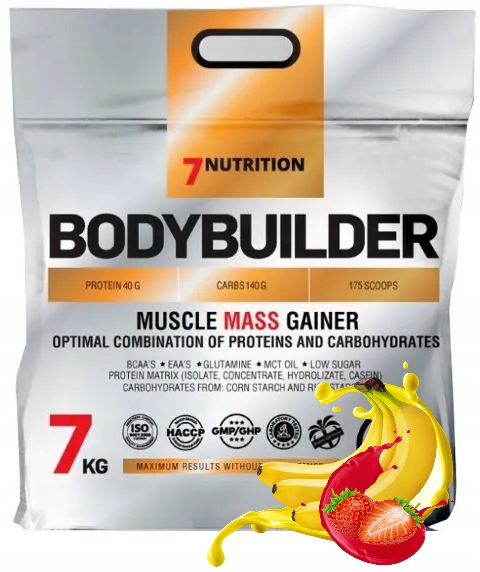 Doplněk Stravy Na Hmotu 7NUTRITION Bodybuilder 7000 G Gainer Na Sílu A Přírůstky