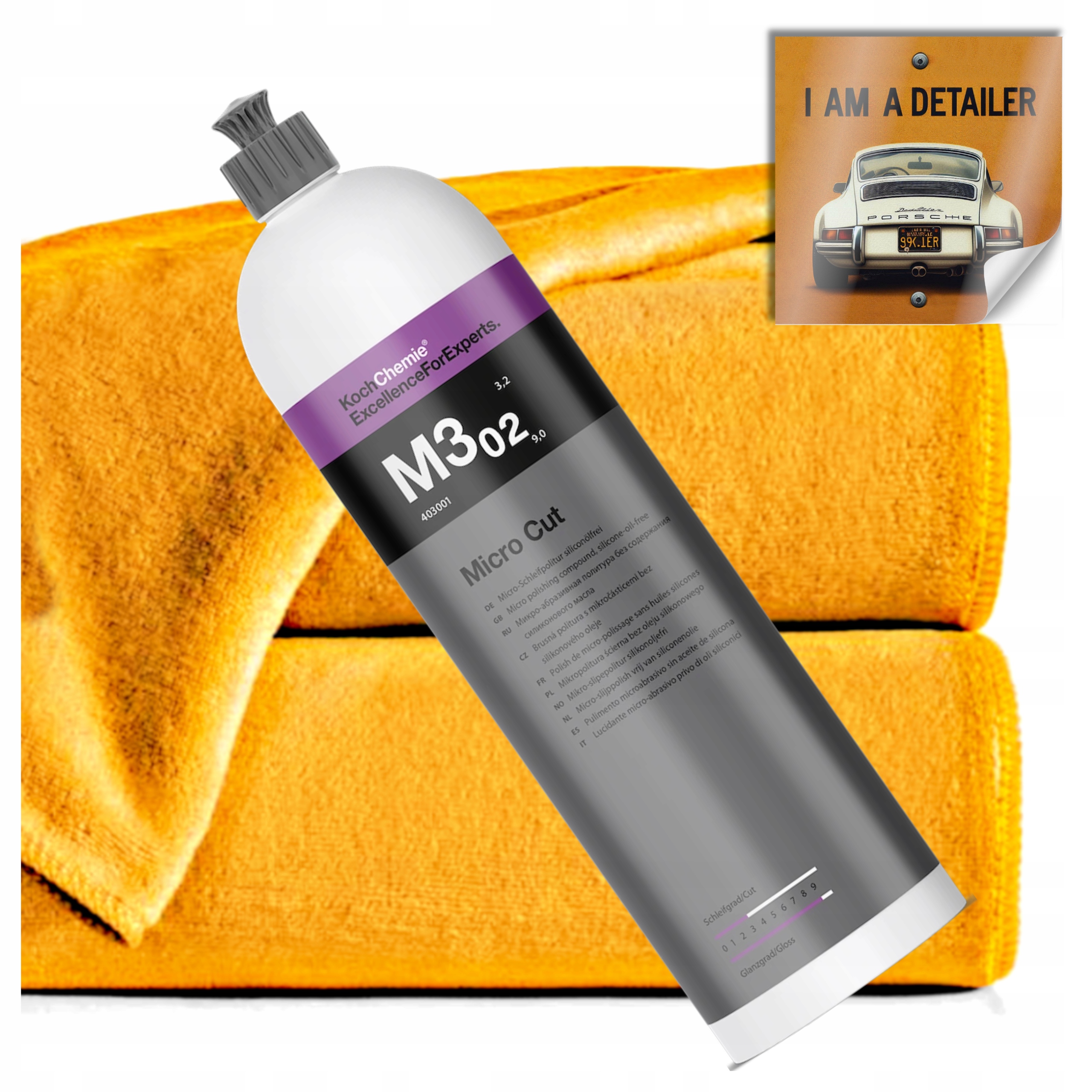 Koch Heavy Cut M3.02 Jemná leštiaca pasta odstraňuje škrabance 1000 ml 1L