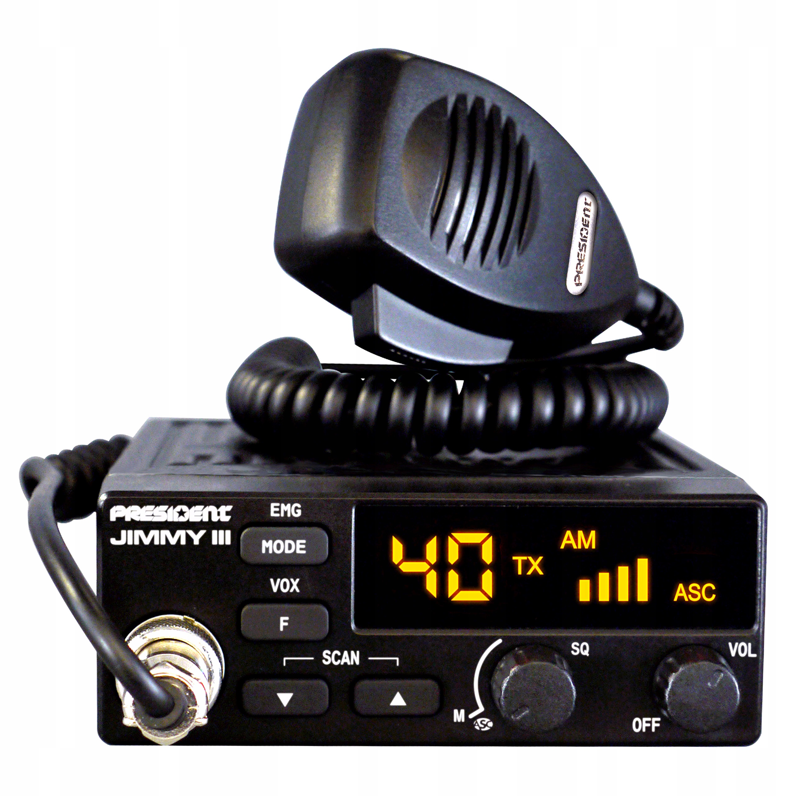 Cb Radio President Jimmy 3 III 12V Jimmy Asc nový model v nabídce President