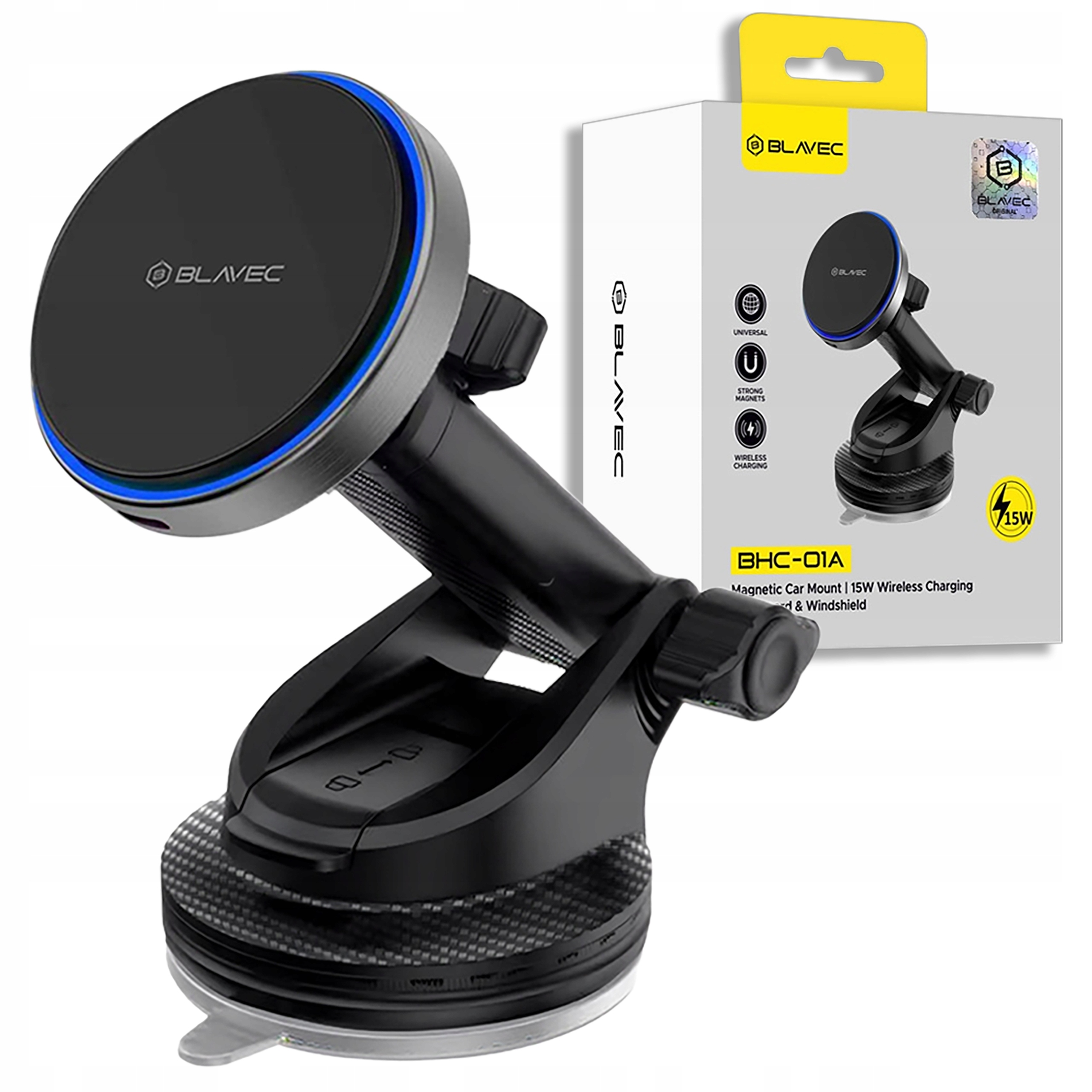 Uchwyt Samochodowy Magnetczny Na Telefon Z Ładowarka Indukcyjna Do Magsafe