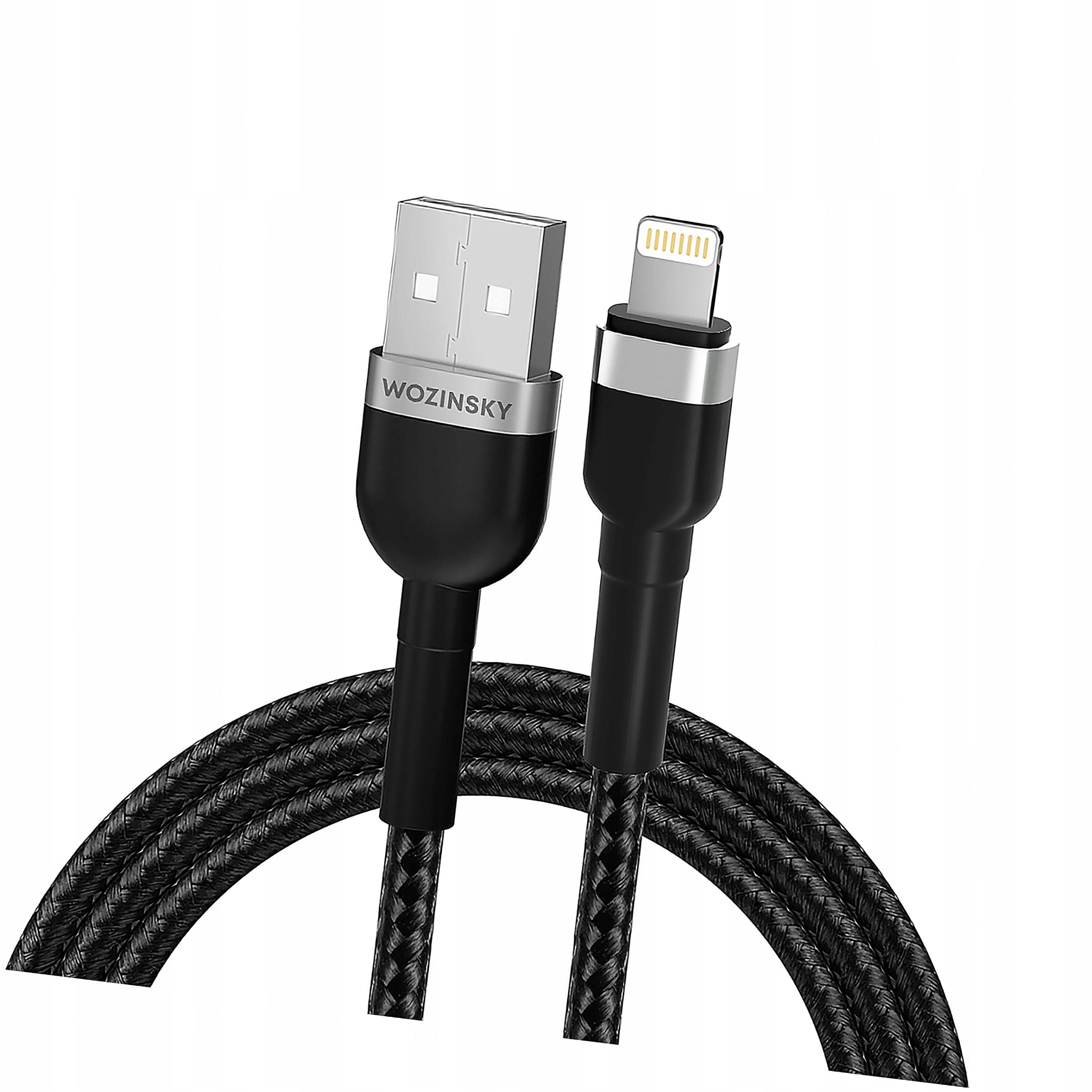 Kabel Wozinsky WNBAL2 Usb-a Lightning 2.4A 2m czarny