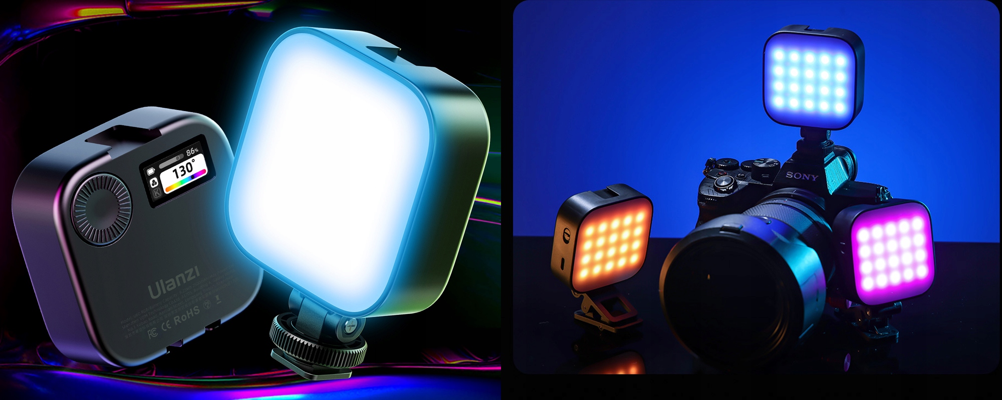 Lampa LED Ulanzi U60 RGB czarna magnetyczna Informacje o bezpieczeństwie CE