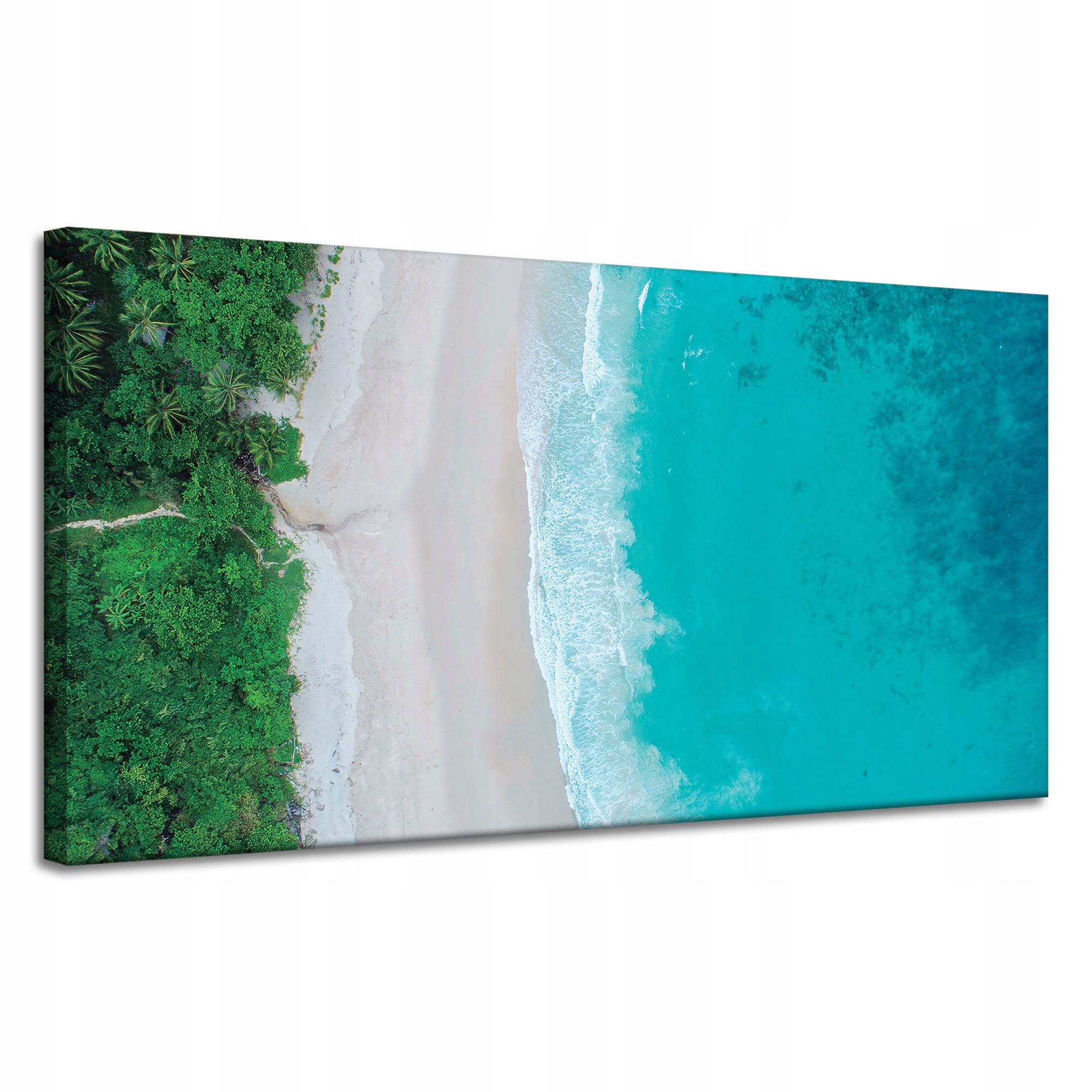 Obraz na plátně Voda Vlny Břeh Stromy Příroda 120x60 cm