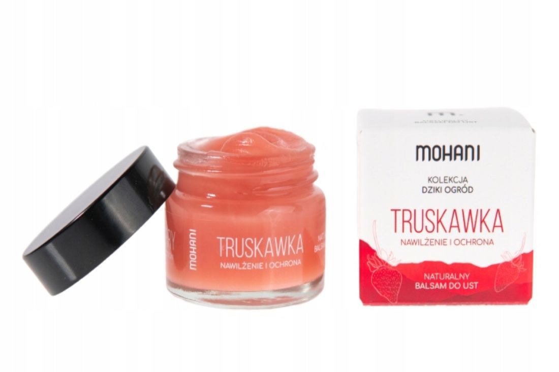 NAWILŻAJĄCO-OCHRONNY BALSAM DO UST MOHANI - TRUSKAWKA