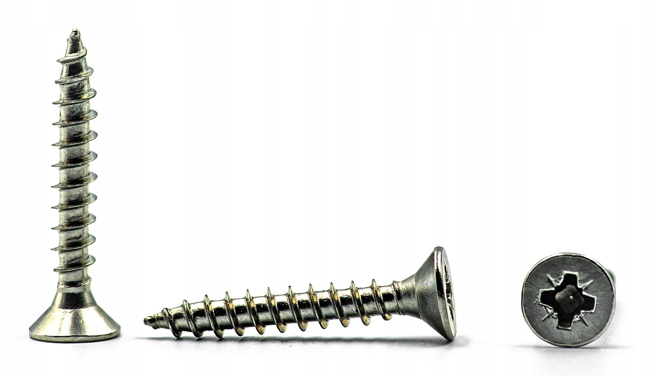 

3,5x25 Wkręt do drewna stożek Nierdzewny 9100 (50)