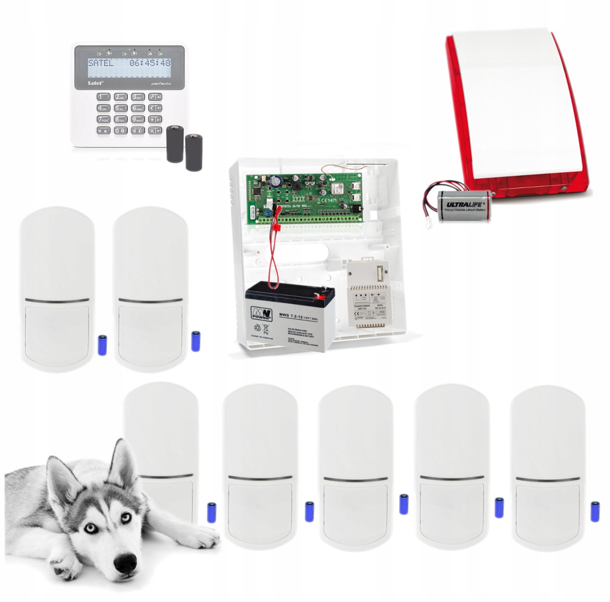 Satel Alarm Bezprzewodowy 7 Czujek Pet Gsm App Pl