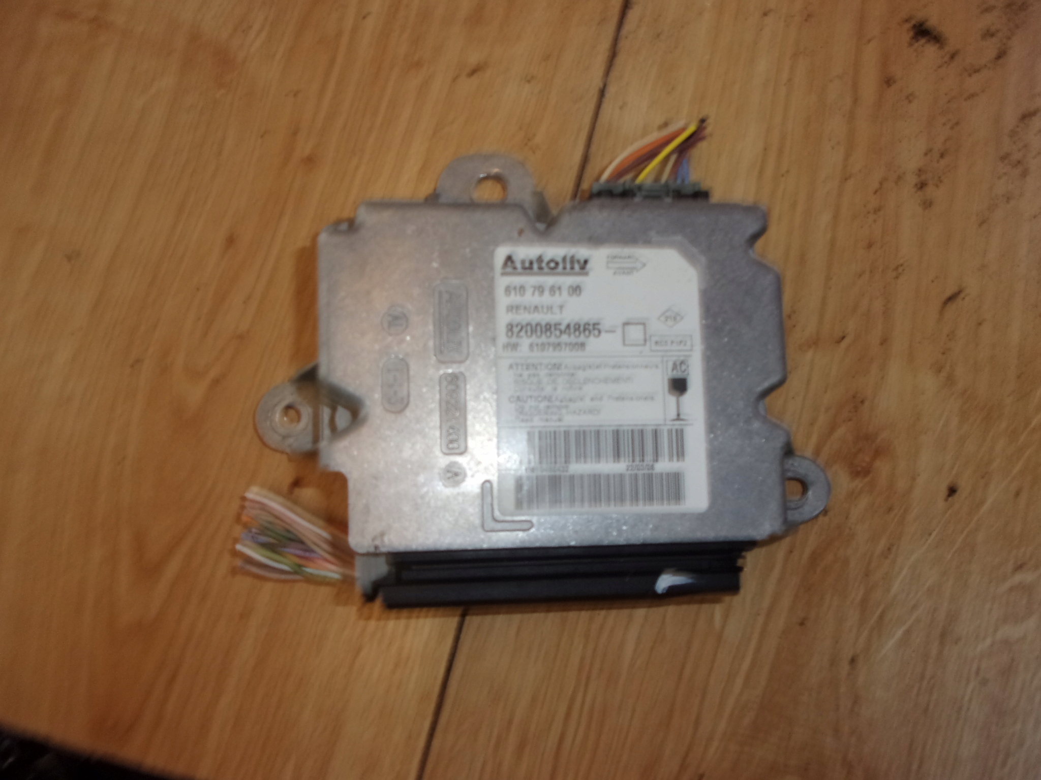 RENAULT CLIO III SENSOR PODUSZEK AIR BAG