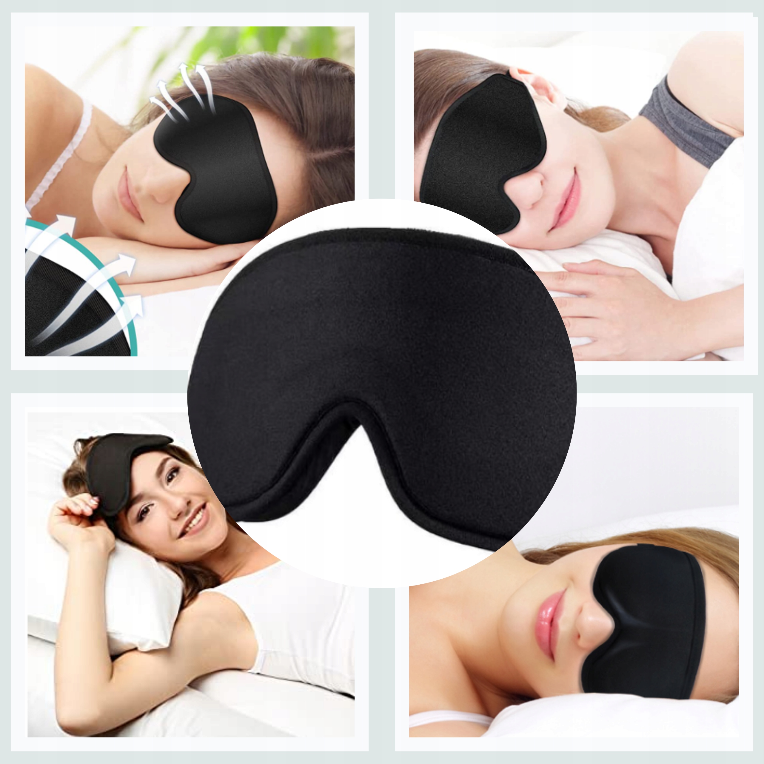 OPASKA MASKA NA OCZY DO SPANIA SNU POLIESTER 3D Kod producenta 3D