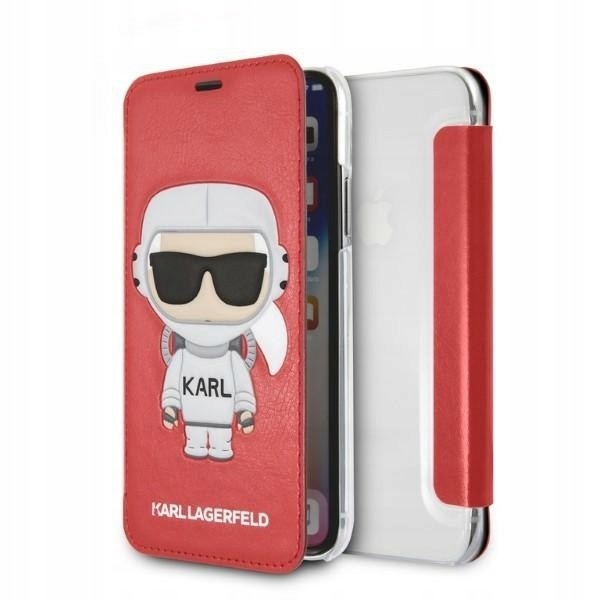 Karl Lagerfeld Klflbkpxkscore iPhone X/ Xs bookcase czerwony/red Karl Space