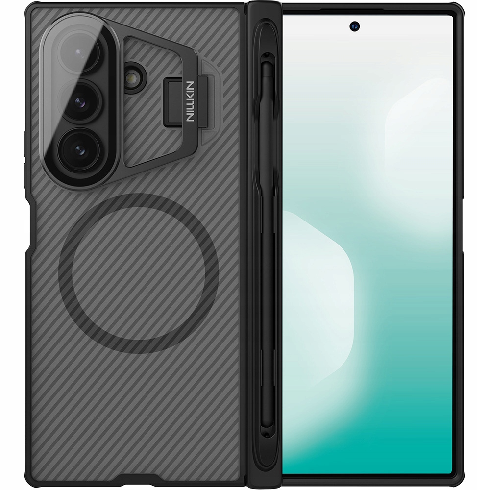 Etui Nillkin do Galaxy Z Fold7 do MagSafe, ochronne, z zaślepką, z rysikiem