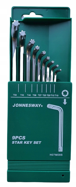 

Klucze Torx 9szt. gięte T10-T50 H07M09S Jonnesway