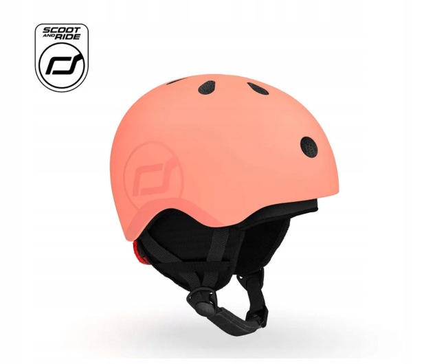 Kask Scoot & Ride Kask Ochronny z ocieplaczem S-m dla dzieci 3+ Peach