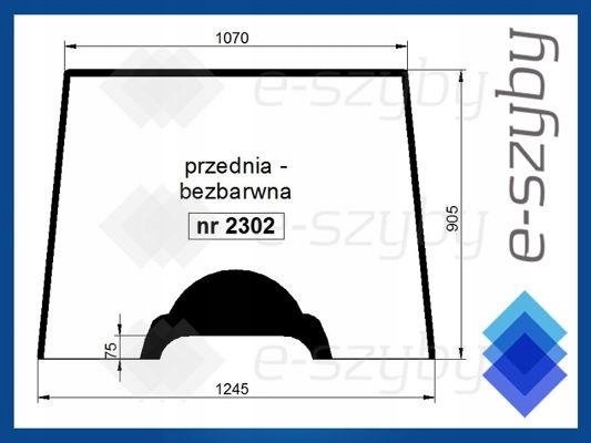 sklo Mf série 4200 přední bezbarvé