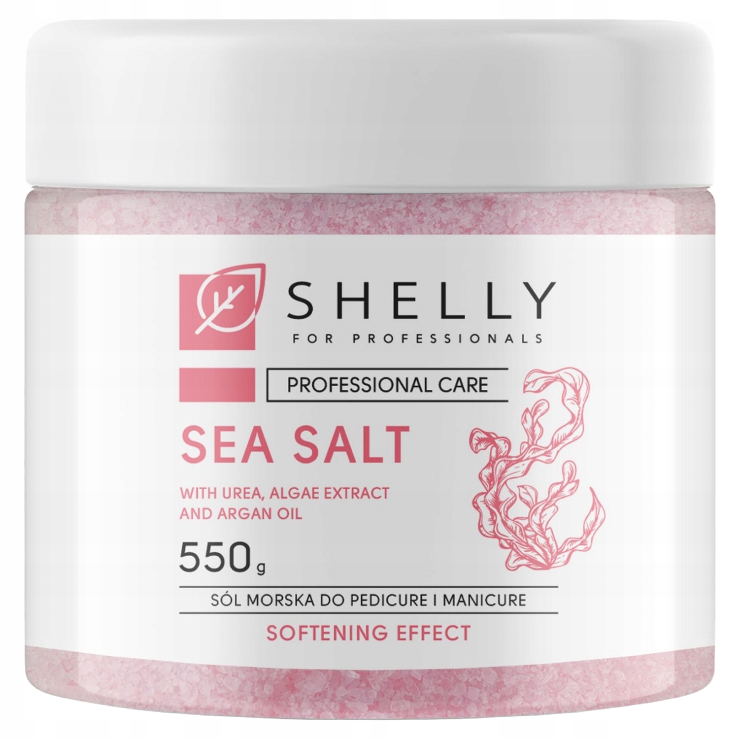 Mořská sůl na nohy, pedikúru a manikúru s řasami Shelly 550 g