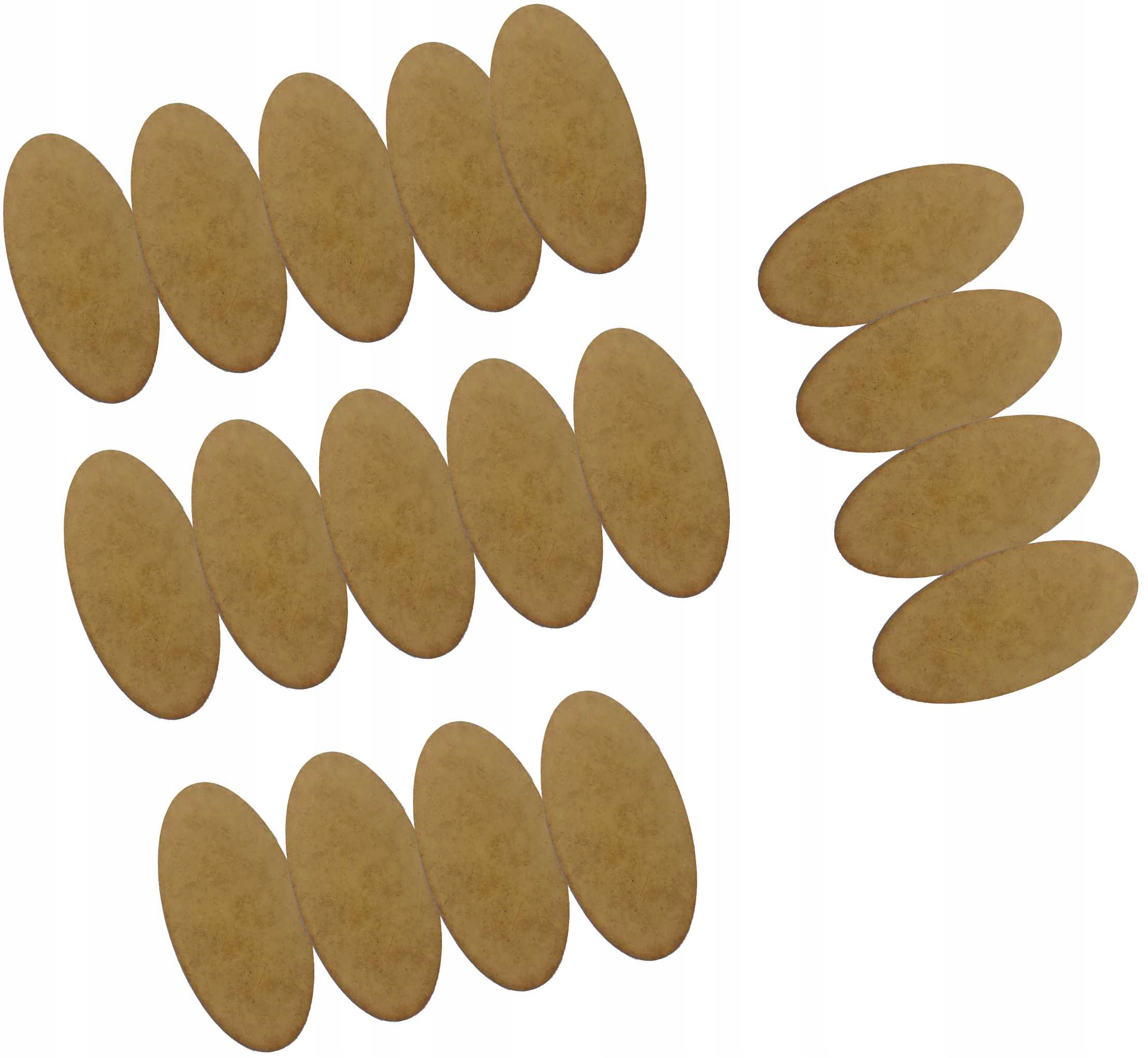 Podstawka owal 43x29 mm Oval bases 18szt. 3mm