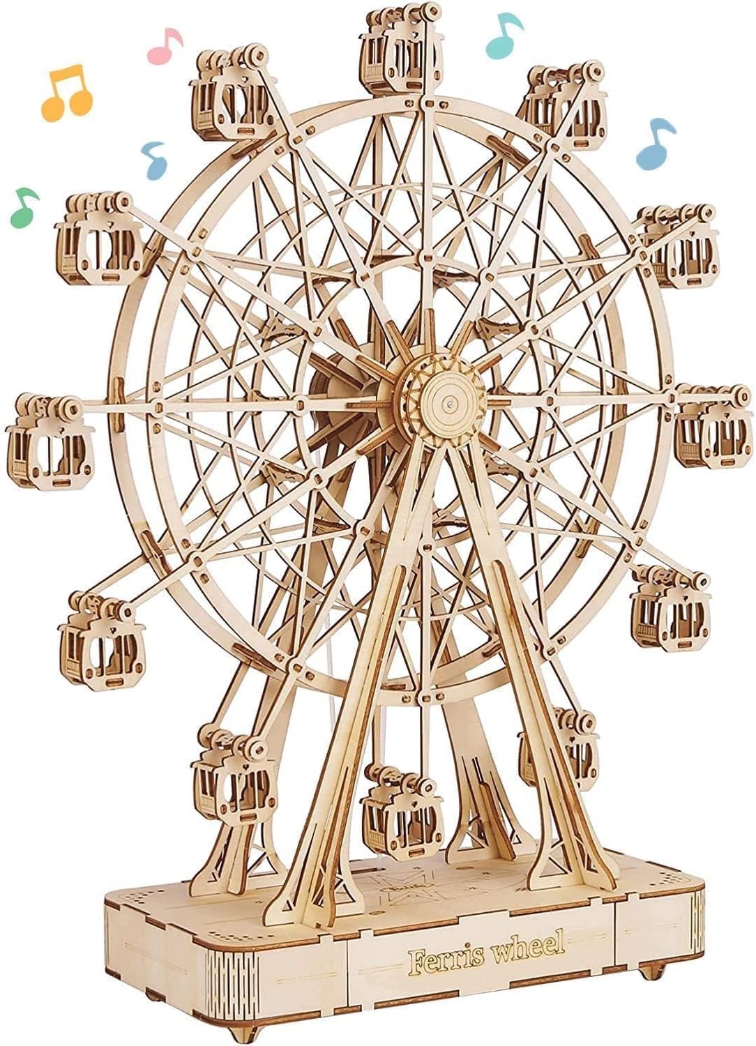 Rowood Drewniany Diabelski Młyn Pozytywka Puzzle 3D 294 el