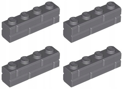 

Lego 15533 Cegła 1x4 szary ciemny Nowy (8g) 4 szt.