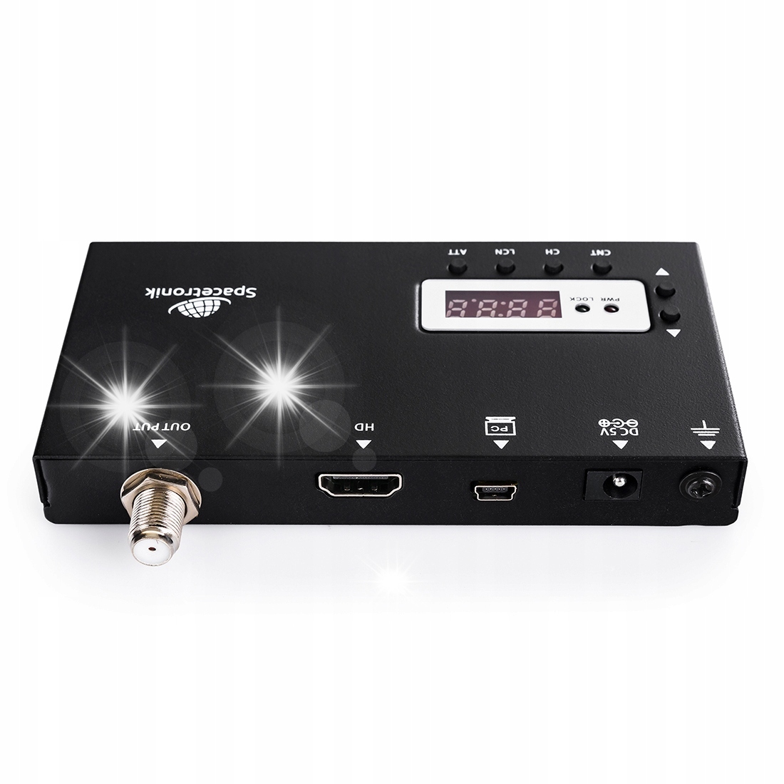 Modulator HDMI do DVB-T RF Full HD 1920x1080p LCD Regulowany sygnał
