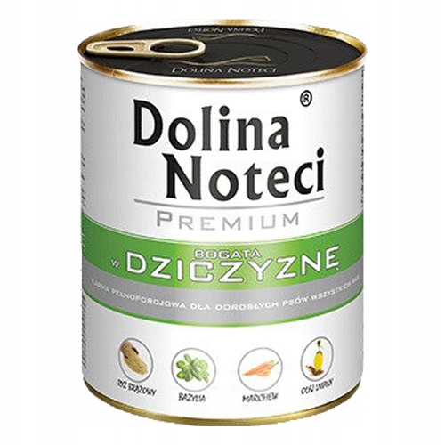 Vlhké krmivo pro psy Dolina Noteci Premium bohaté na zvěřinu 12 x 800 g