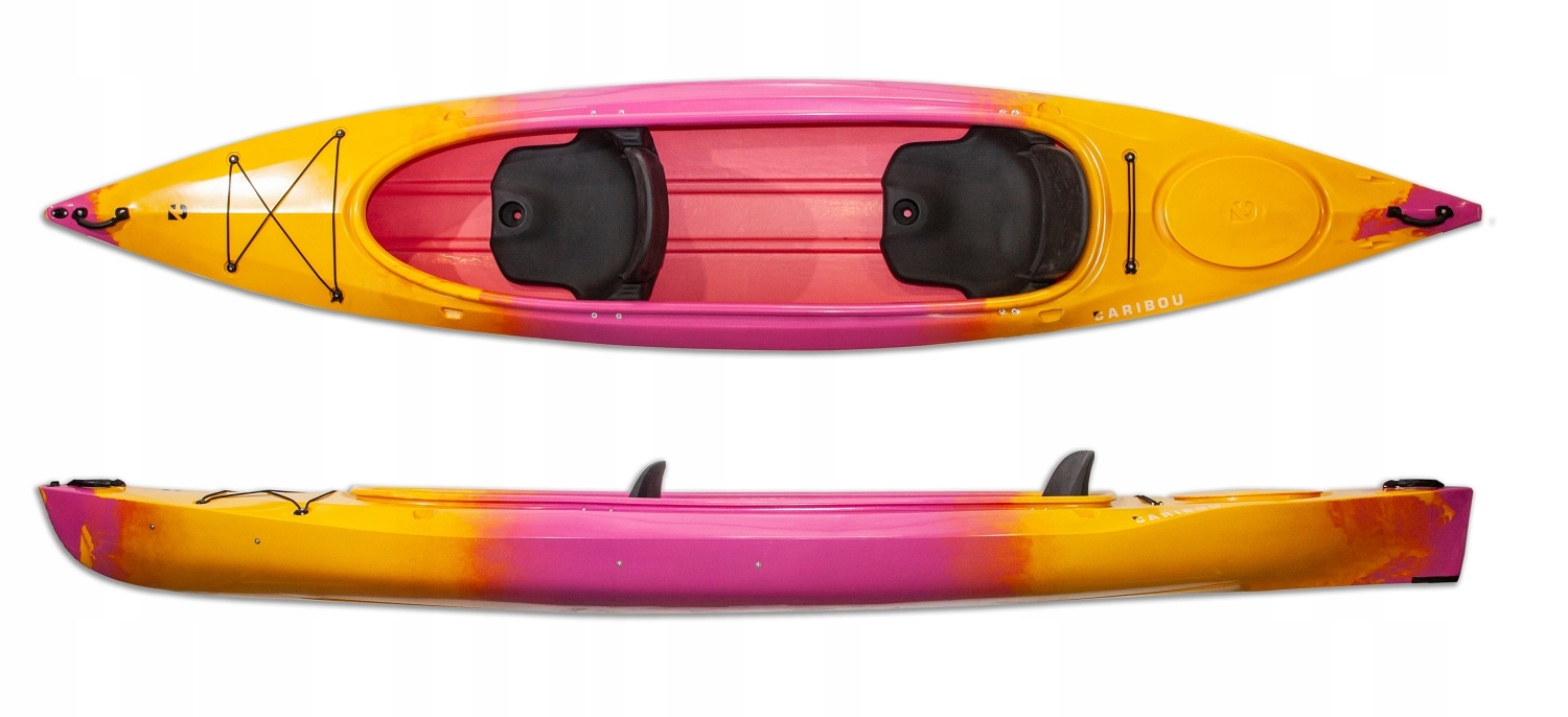 Dwuosobowy Kajak Turystyczny Caribou Adventure Stabilny Rodzinny Dwójka