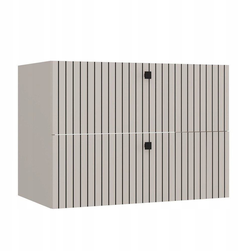 Szafka Pod Umywalkę Tigo 80 2S Kaszmir 2 Szuflady Ryflowany Front Wisząca