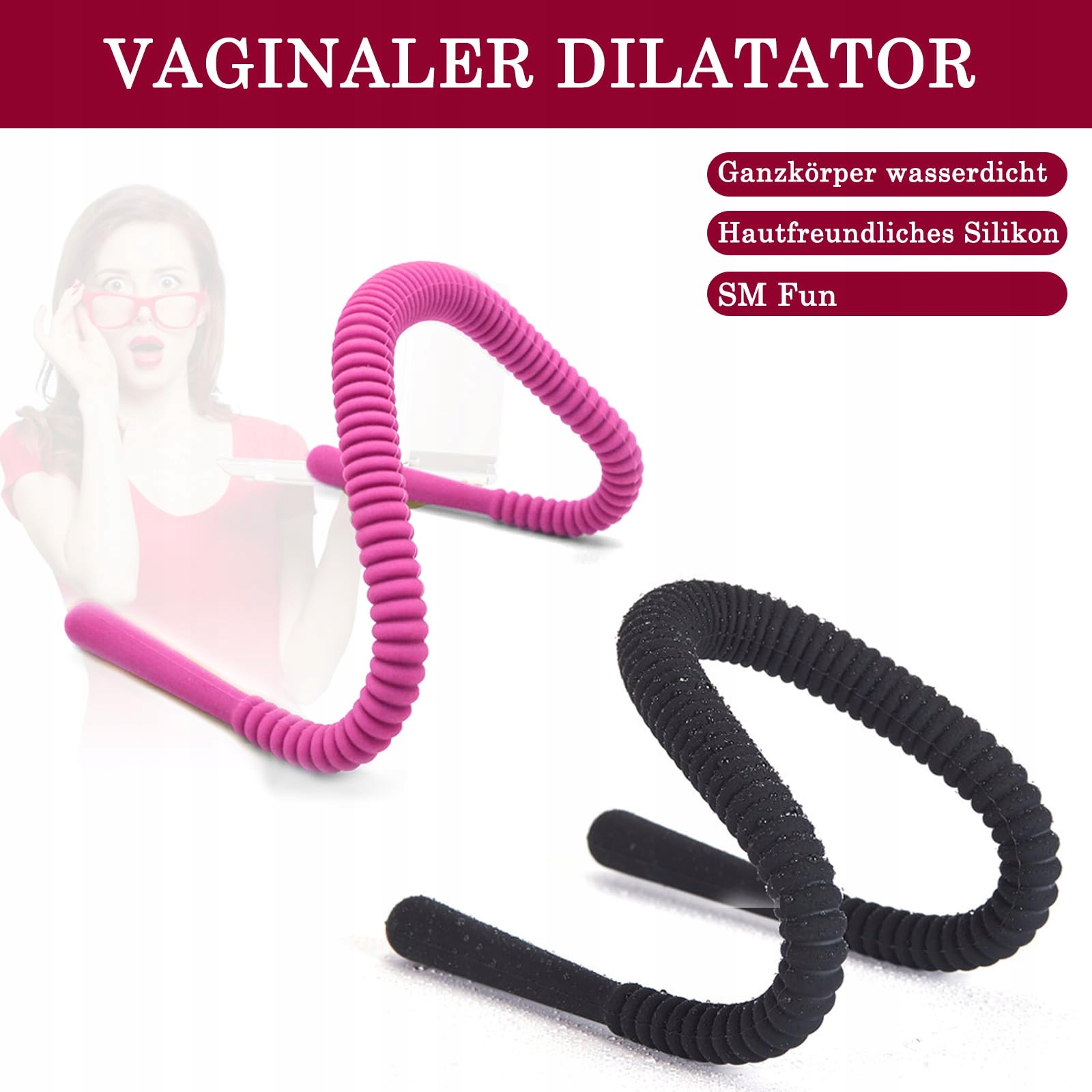 BDSMAGE Zestaw Dilatorów Silikonowe Rozszerzacze Anus i Wargi Sromowe — miniatura 3