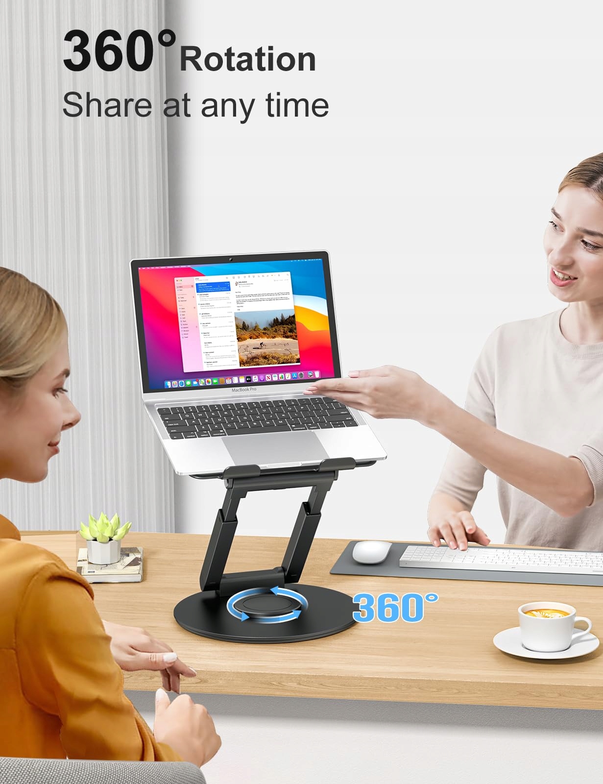 STÄNDER Laptop Podstawka Regulowana Ergonomiczna Do Laptopów 10–17 Cali — miniatura 2