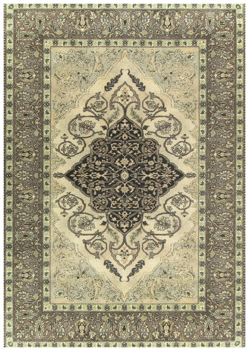 Dywan Z Wełny Agnella Isfahan Leyla Alabaster Klasyczny Ornament 200x300 cm