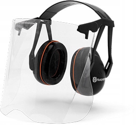 Chránič sluchu Husqvarna s krytem obličeje z plexiskla Gardner