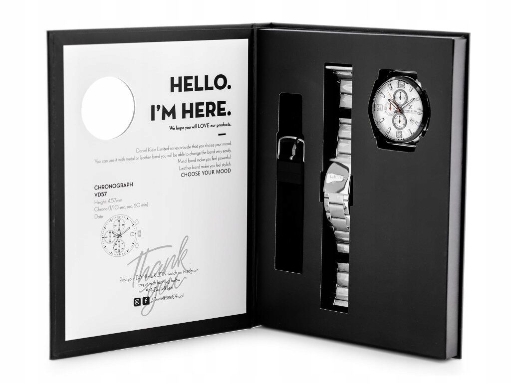 Hodinky Daniel Klein DK12886-1 dárkový set Chronorgaf Gravírování
