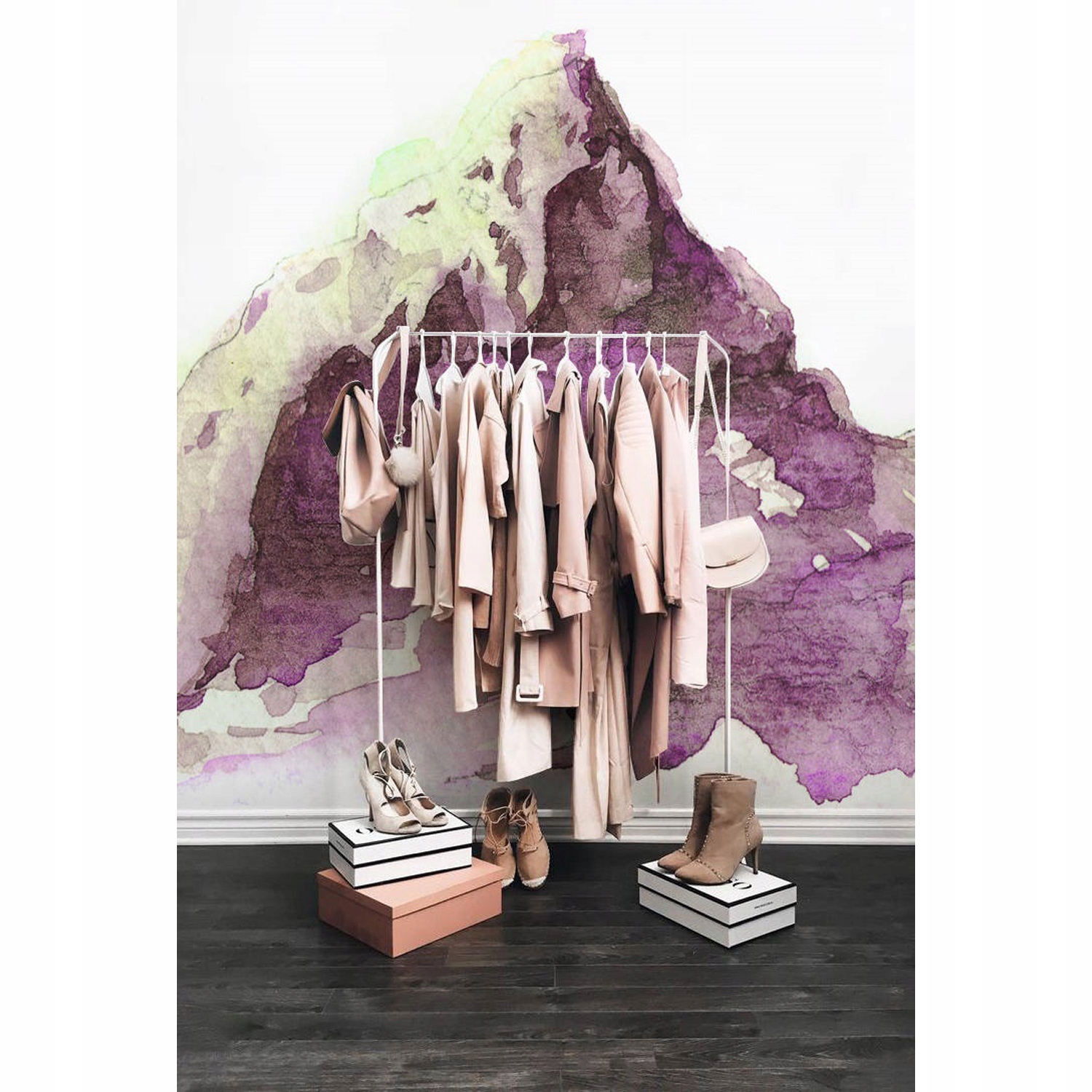 

Fototapeta Zimowy akwarelowy krajobraz gór 290x290