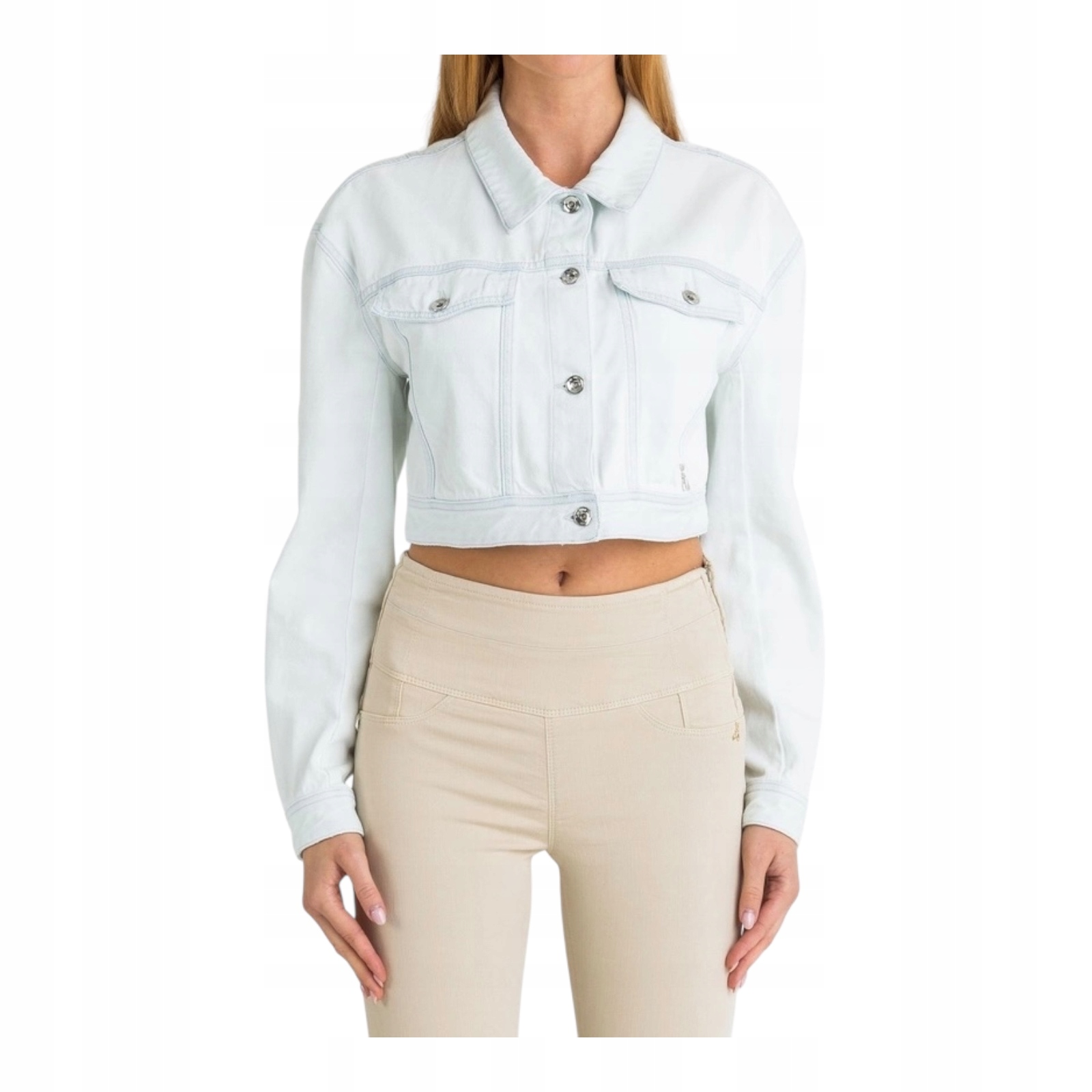 Dámská džínová bunda Patrizia Pepe 8J0936/AH6H4 Křídová velikost 38