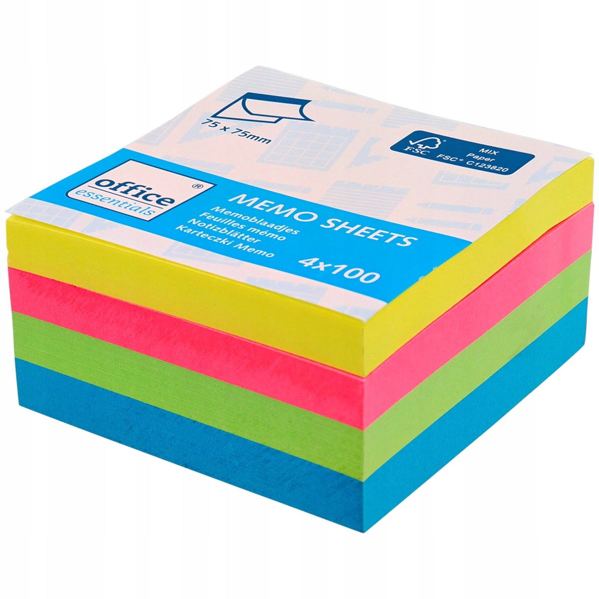 

Blok z karteczkami Office Essentials 75x75mm