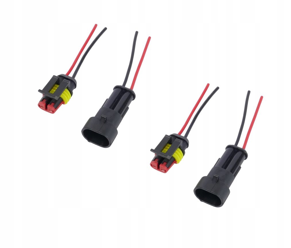 

Złącze Superseal 2PIN Wtyk+gniazdo 2 Komplety