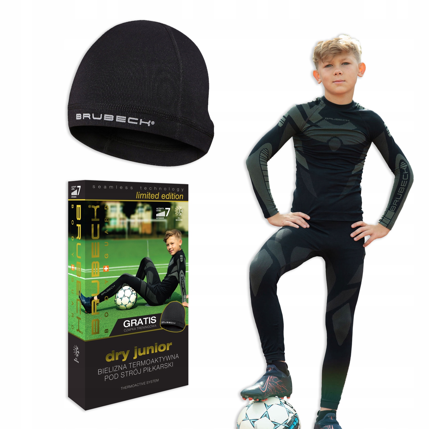 Odzież termoaktywna oddychająca BRUBECK 152-158 Dry Junior