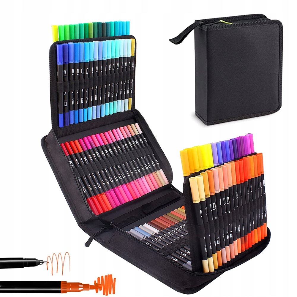 

Markery Kolorowe Grafitti 100 Kolorów Twin Tip