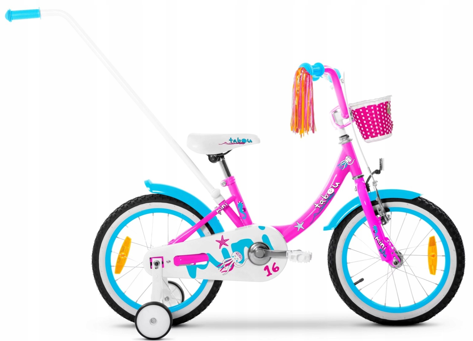 Rower dziecięcy 16" TABOU MINI ALU różowy R23
