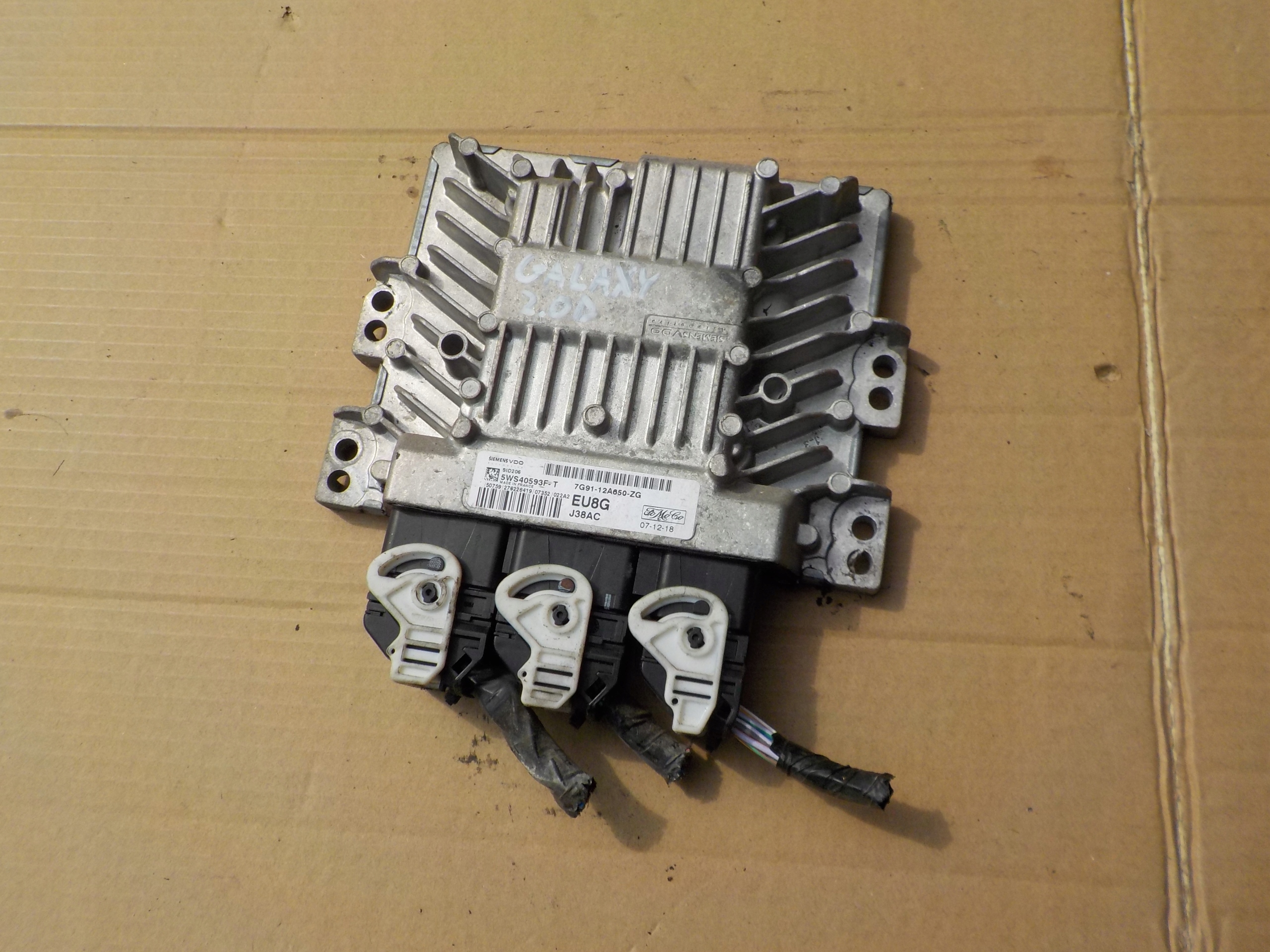 unité de commande électronique uce moteur ford galaxy mk2 2,0 tdci 7G91-12A650-ZG