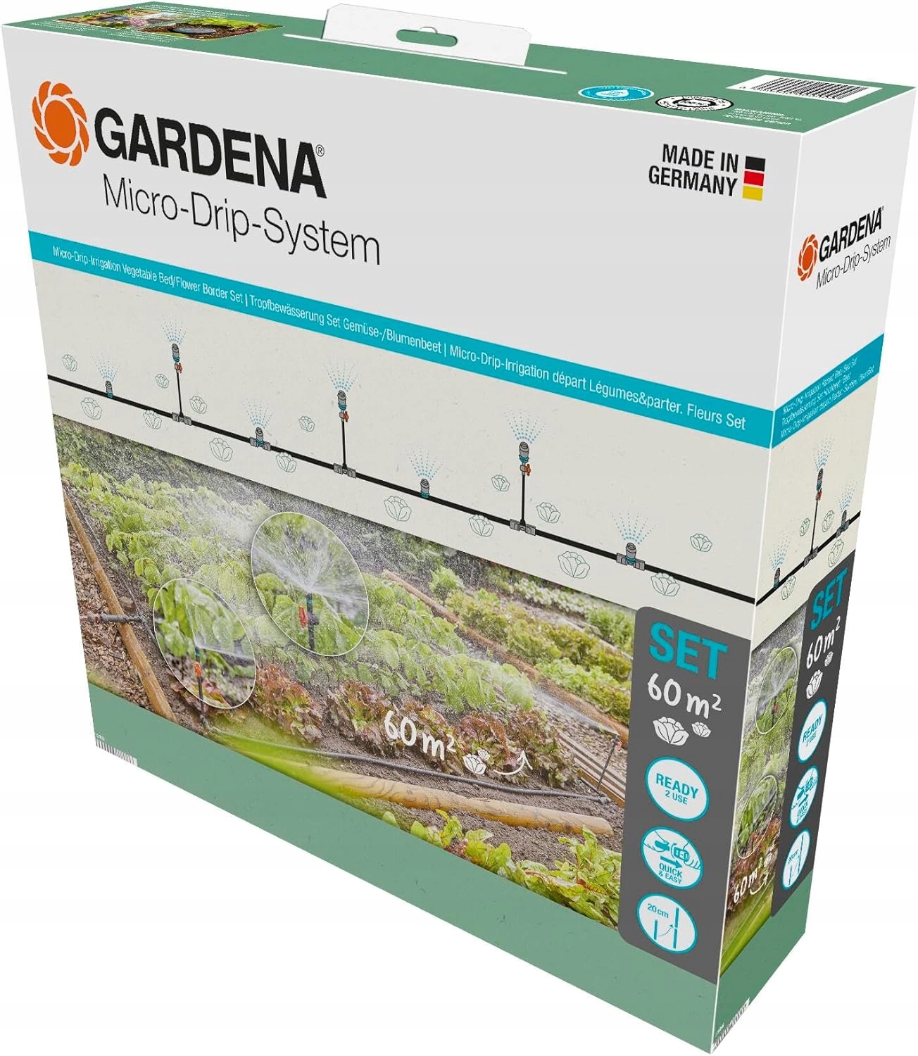 Gardena Micro-Drip System – Sada na záhony 60 m² 13450-20