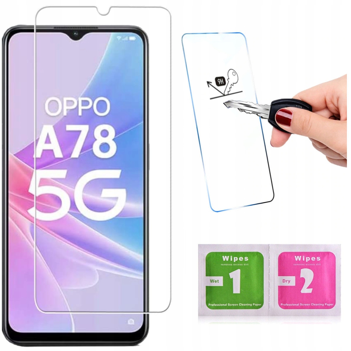 

Szkło Hartowane 9H Szybka do Oppo A78 5G