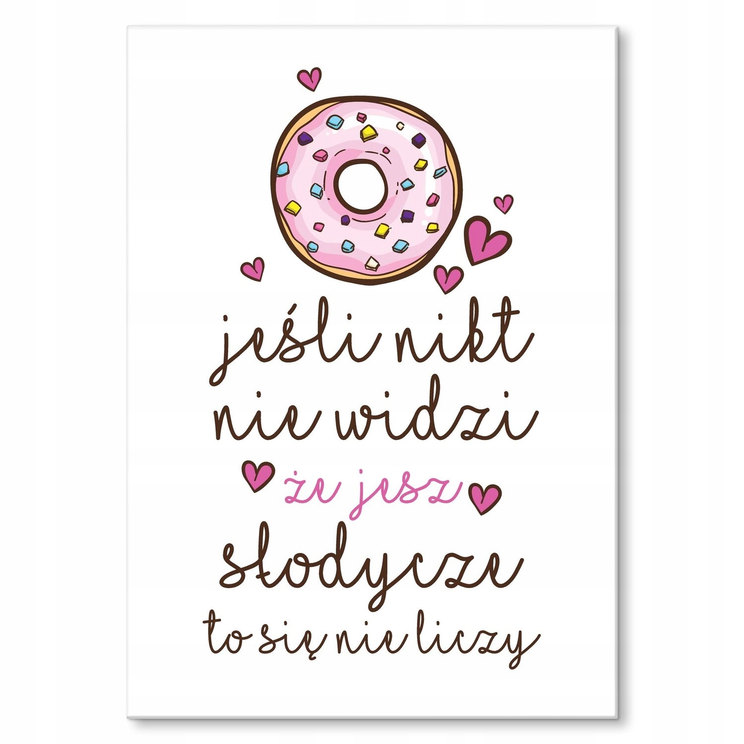 Kovový plakát Sladkosti Dárek 42 x 59 cm