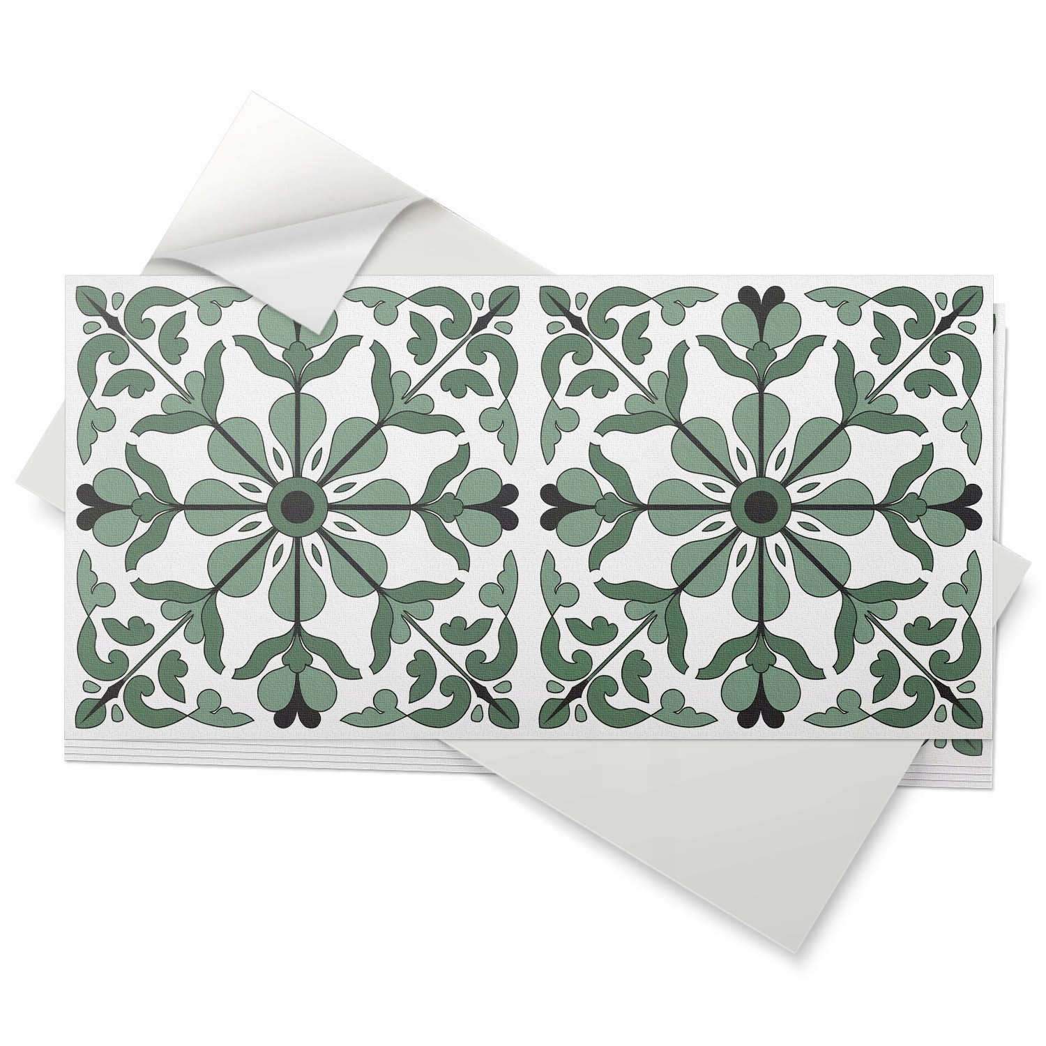 Sada vinylových dlaždic Pvc 6 ks 60x30 cm Rostlinný vzor se symetrií
