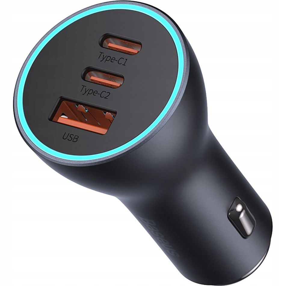 

Ładowarka samochodowa Baseus 2xUSB-C, Usb-a 65W